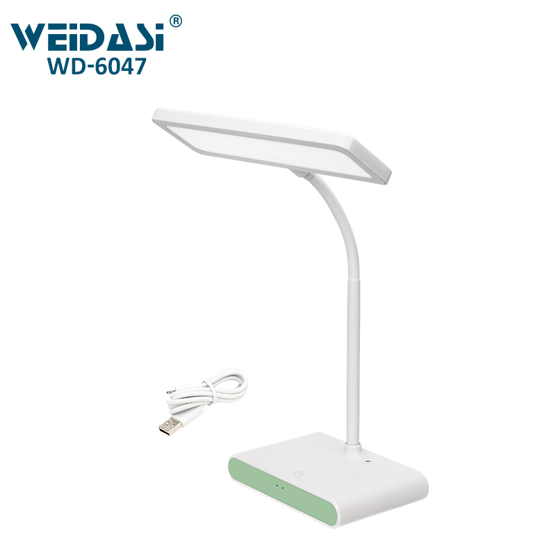 New style LED folding table light rechargeable battery reading light with USB input port