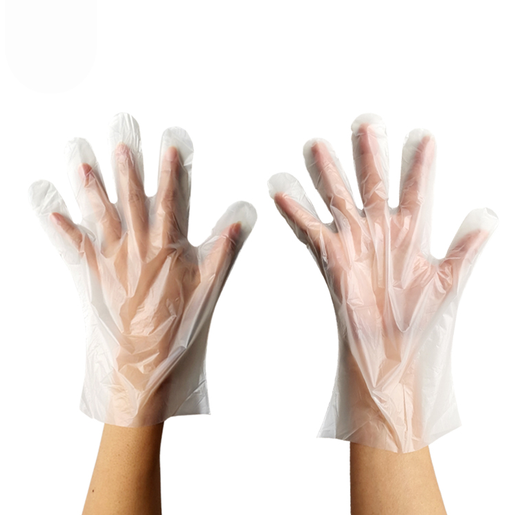 Compostable plastic disposable gloves for beauty salons