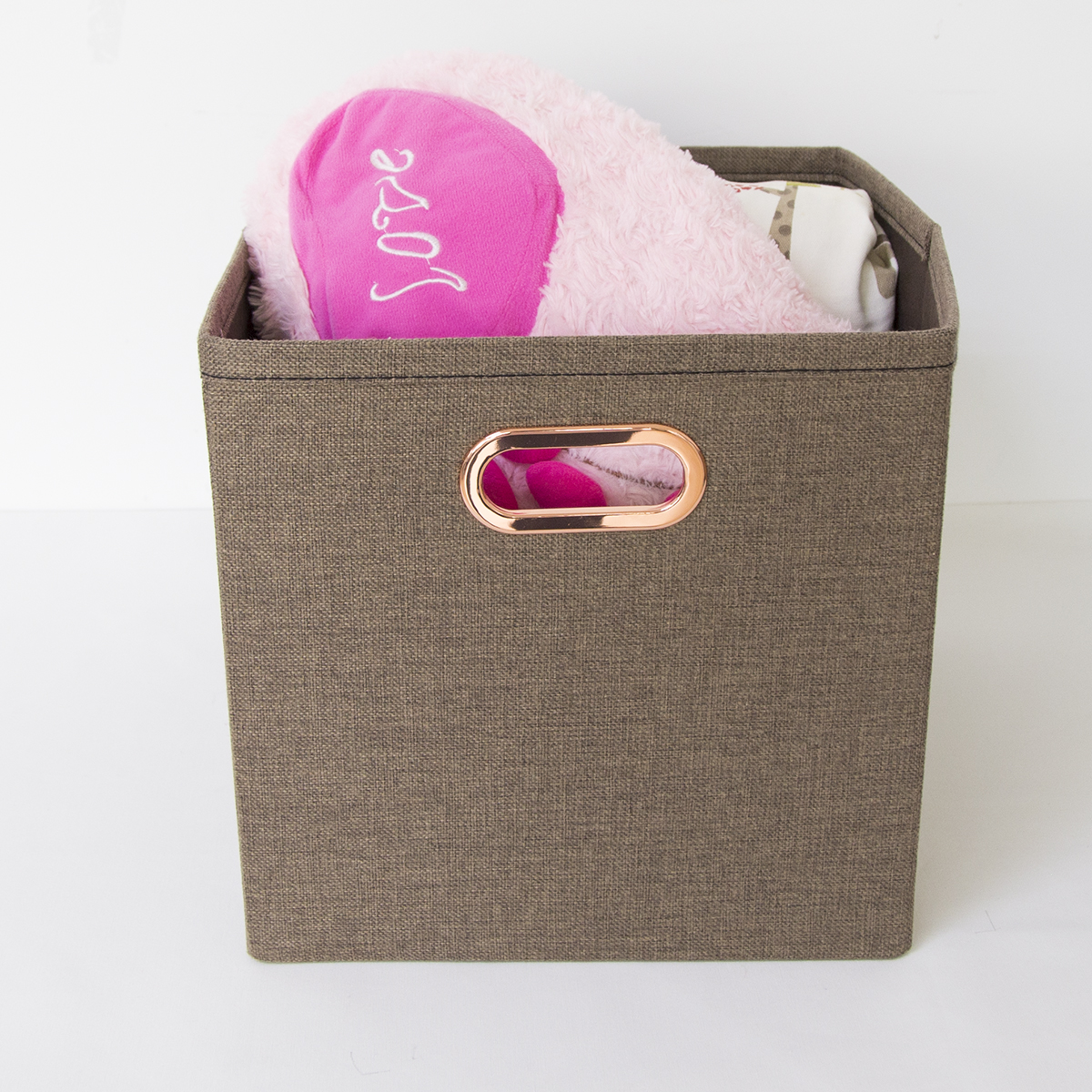 Imitation Fabric Storage Bin