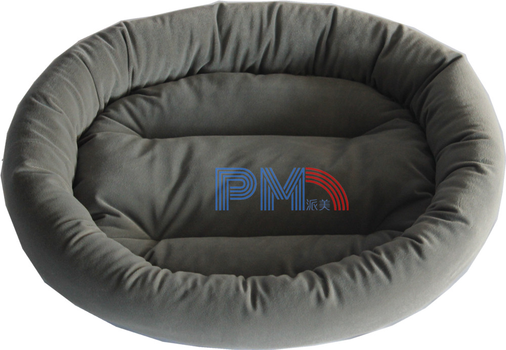 cute velvet oval bed