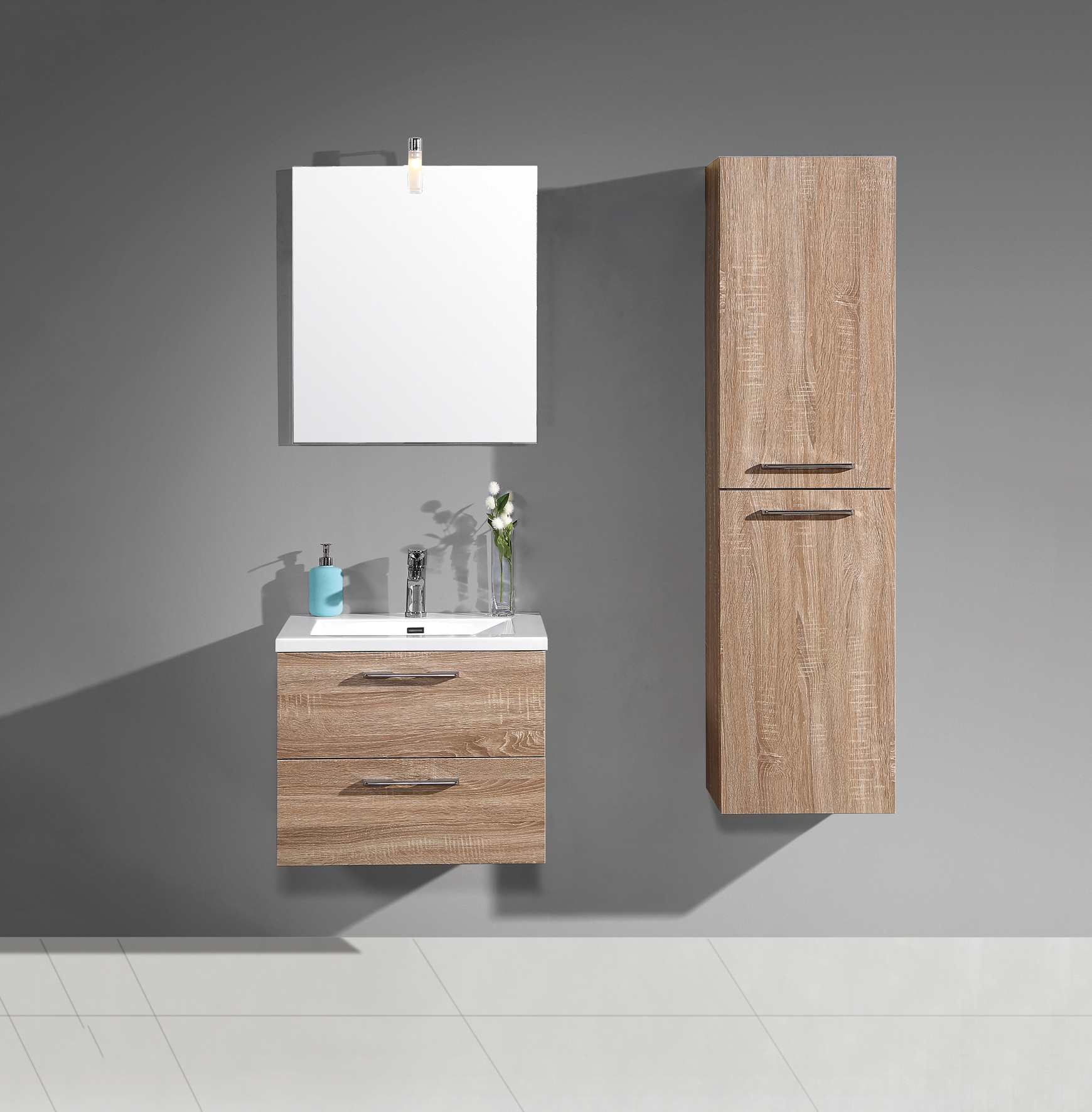 OKAYHOME-Wood grain multi-size bathroom furniture-OM