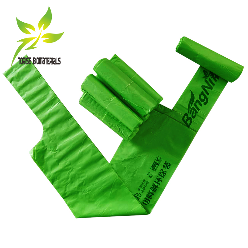 Certified Biodegradable & Compostable Garbage Bag, bin liners with handles,carrier bags