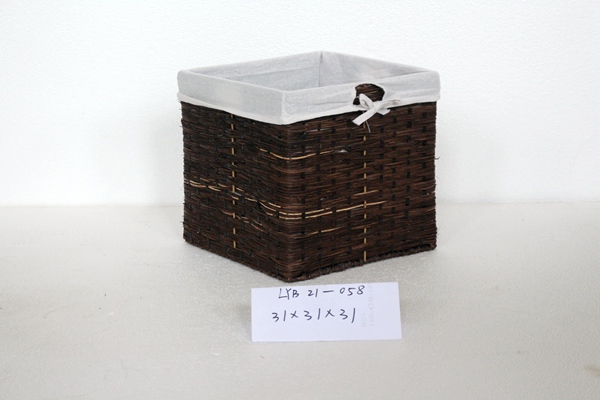 rattan woven storage basket