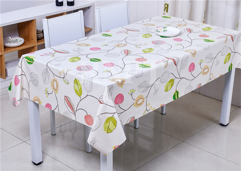 Watercolor printed tablecloth
