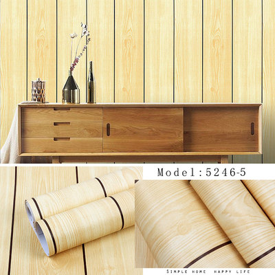 Bedroom alternative peel and stick pvc natural wood veneer wallpaper
