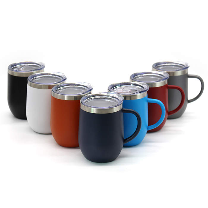 Vacuum mug with handle or without handle