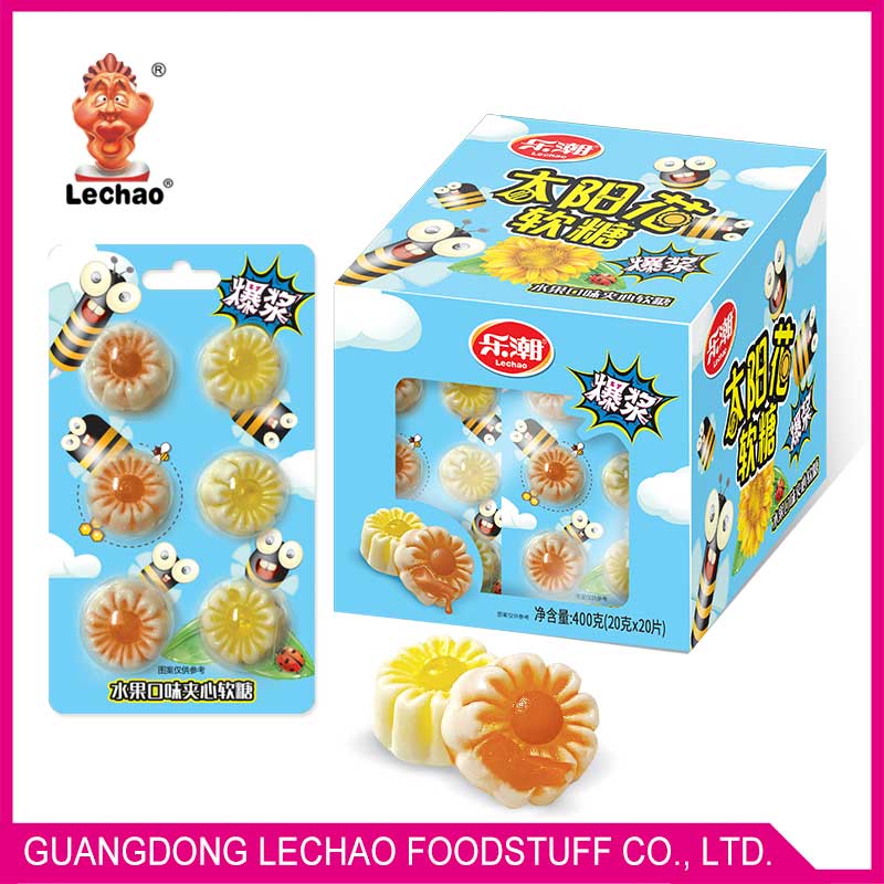 Flower gummy candy