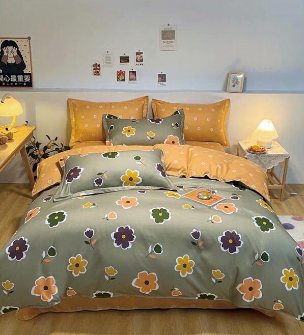 Kids Floral Print Duvet Cover Set