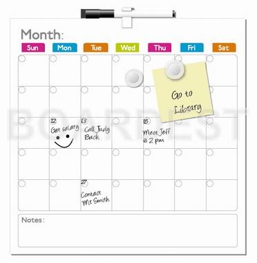 Dry erase board