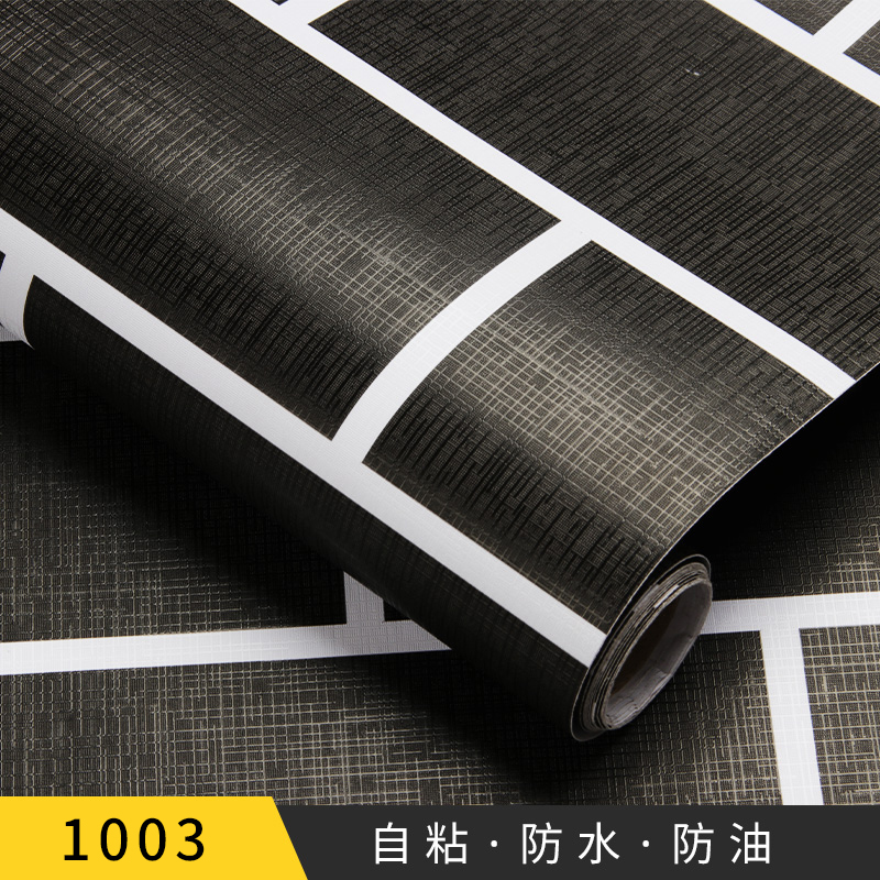 3D brick self adhesive PVC cheap wallpaper for home decoration