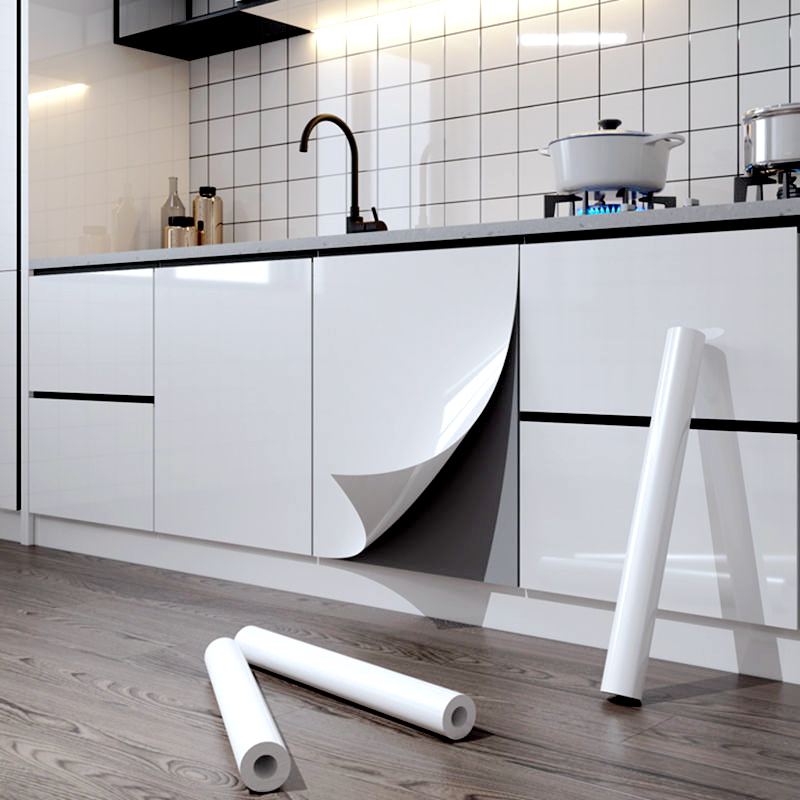 High glossy self adhesive anti-oil PVC wallpaper for Kitchen