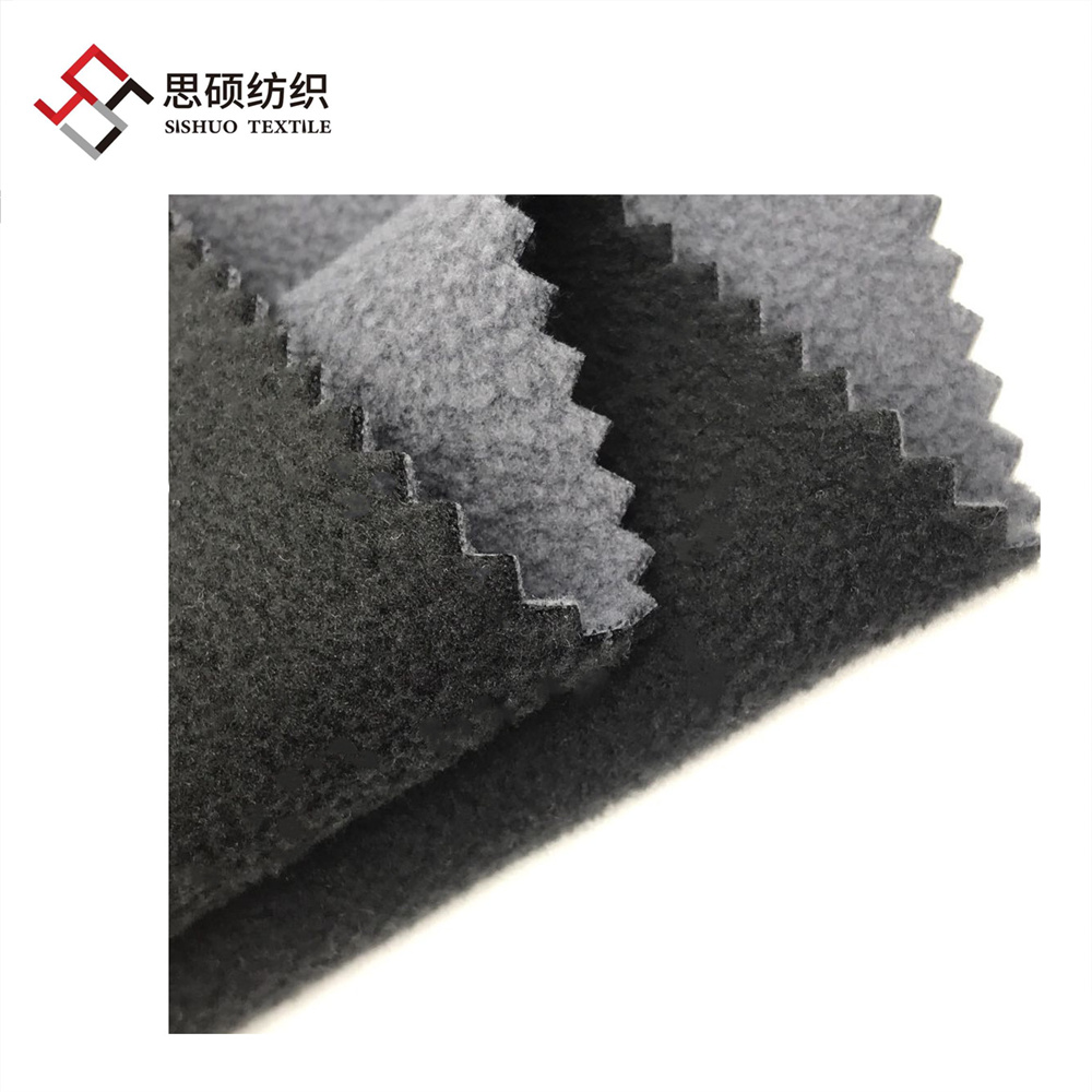 Three layers 75D polar fleece bonded TPU polar fleece fabric for outdoor jacket