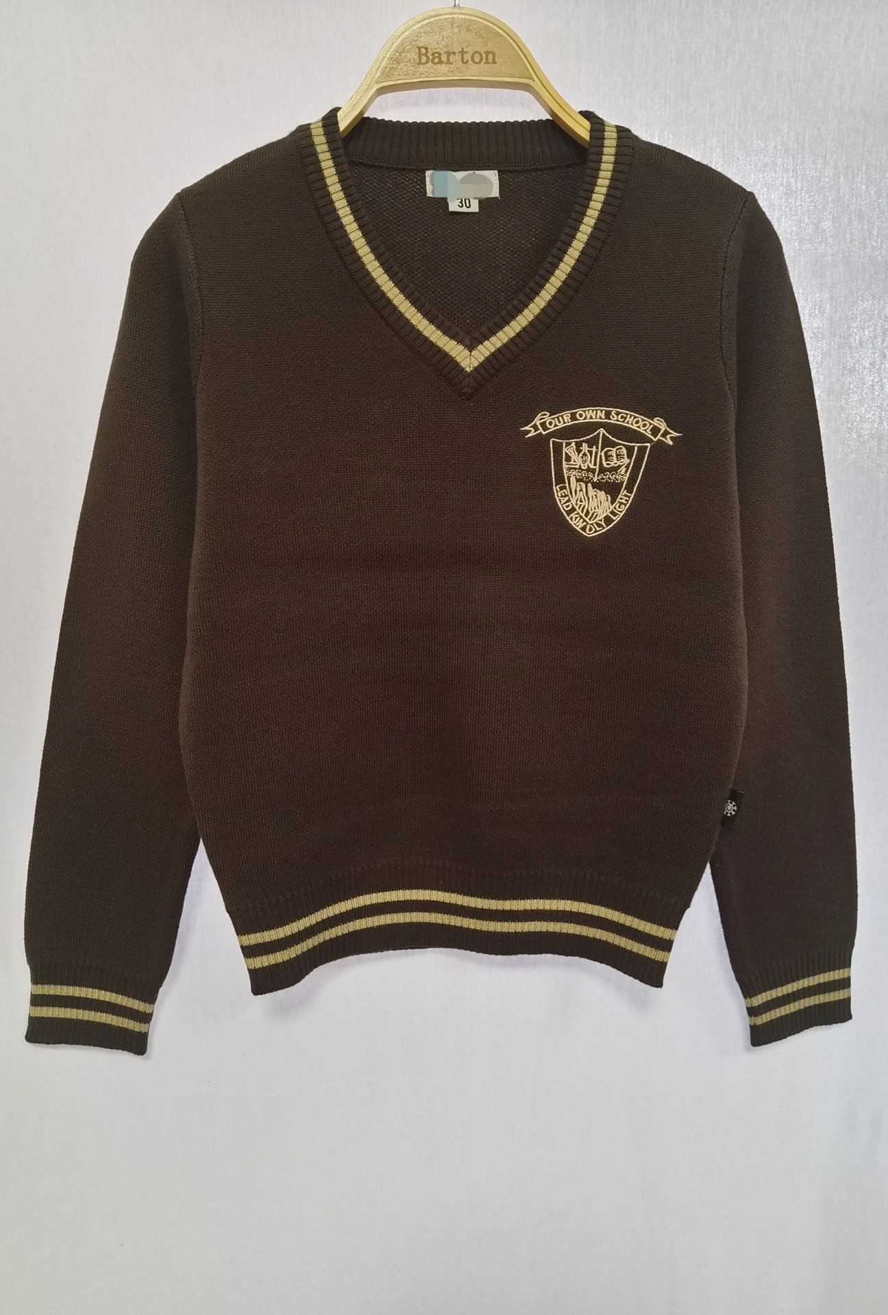 Boy's knitting school sweater