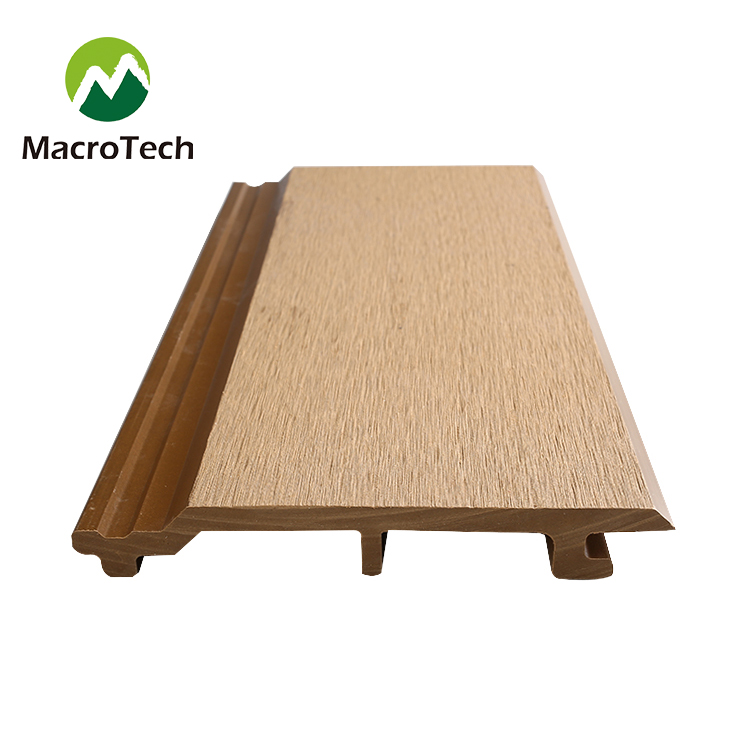 148x21mm teak color wood plastic composite WPC wall cladding