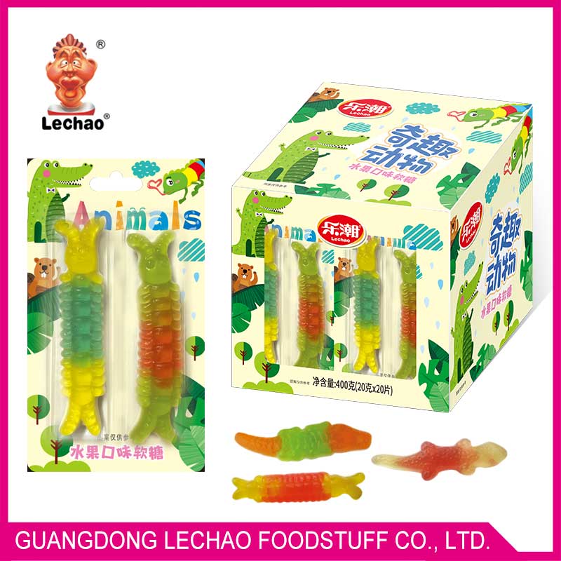 Meat gummy candy