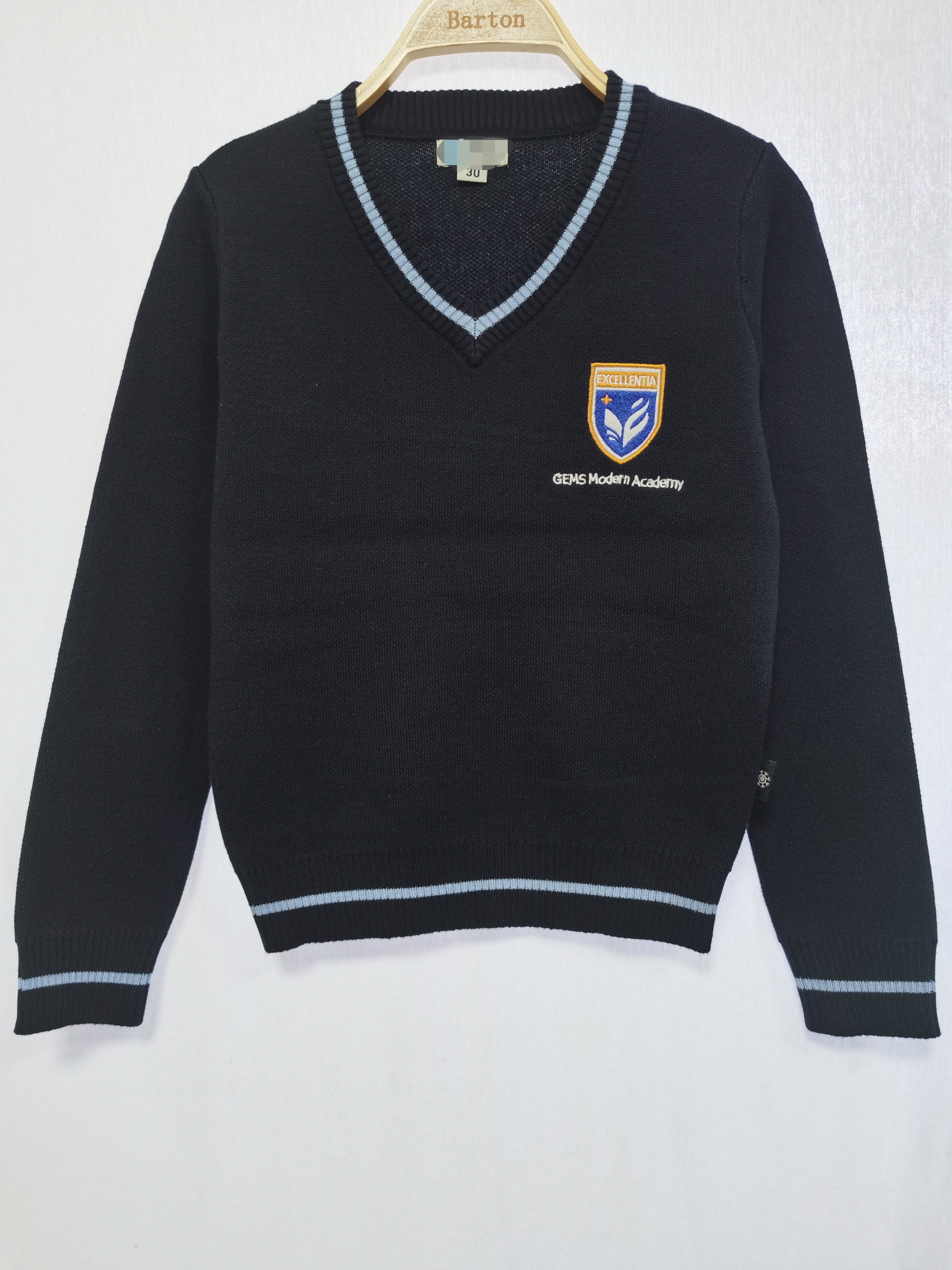 Boy's knitting school sweater