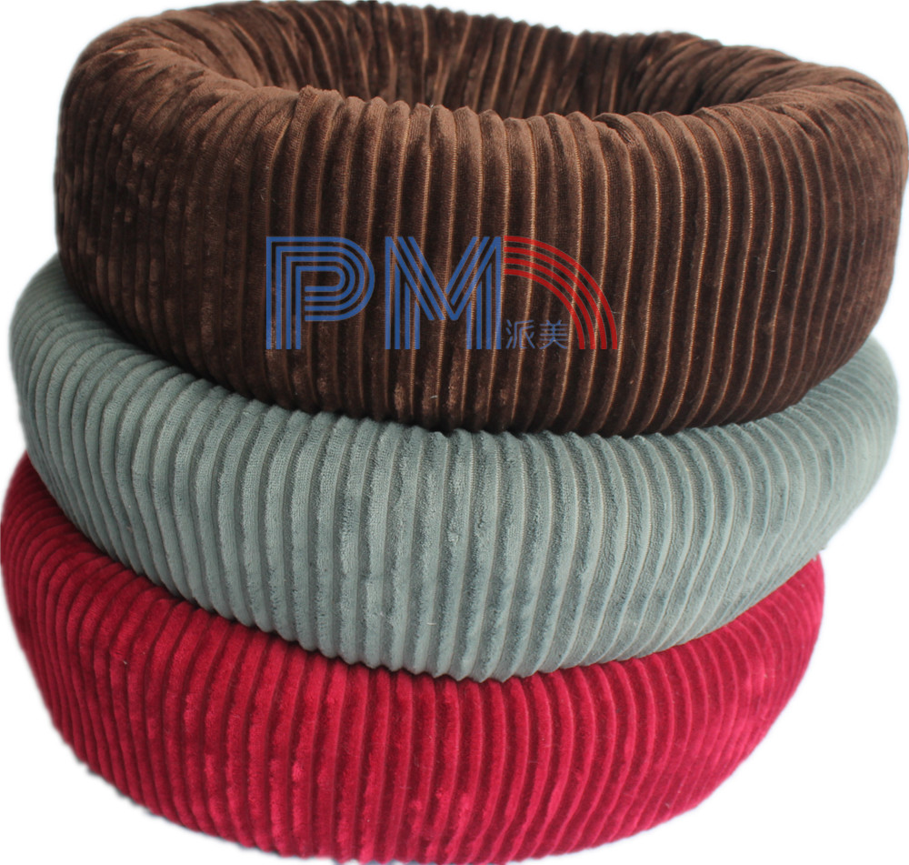Flannel fabric round pet beds