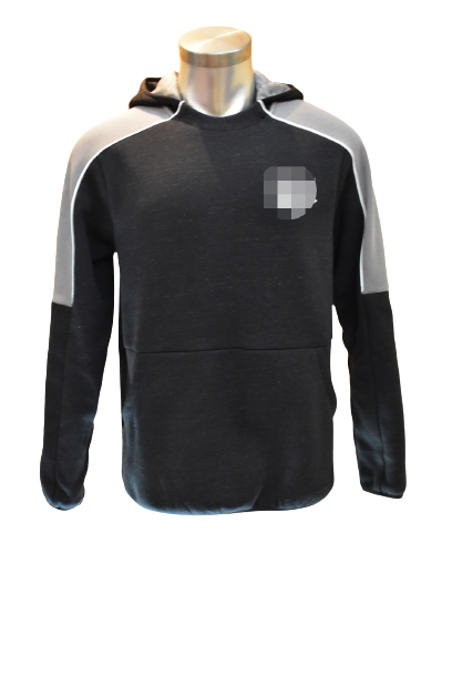 Mens hoodie sweater leisure suit with rubber print logo