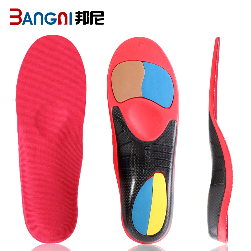 3angni EVA Carbon Steel Arch Support Flat Foot Orthopedic Insoles For Cycling