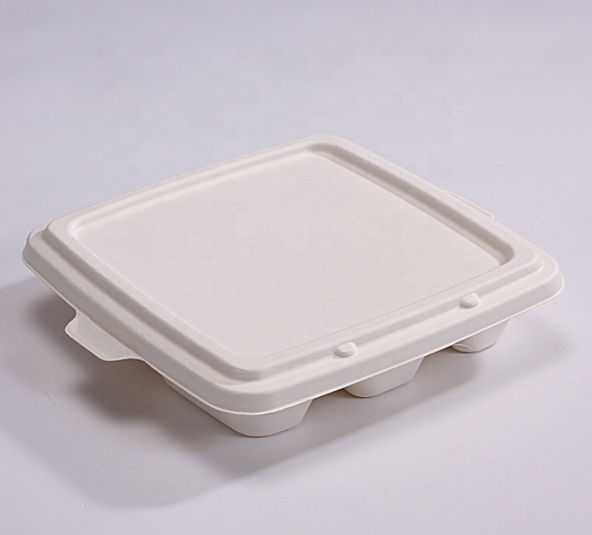 Sugarcane Bagasse Lid for 9inch Trays
