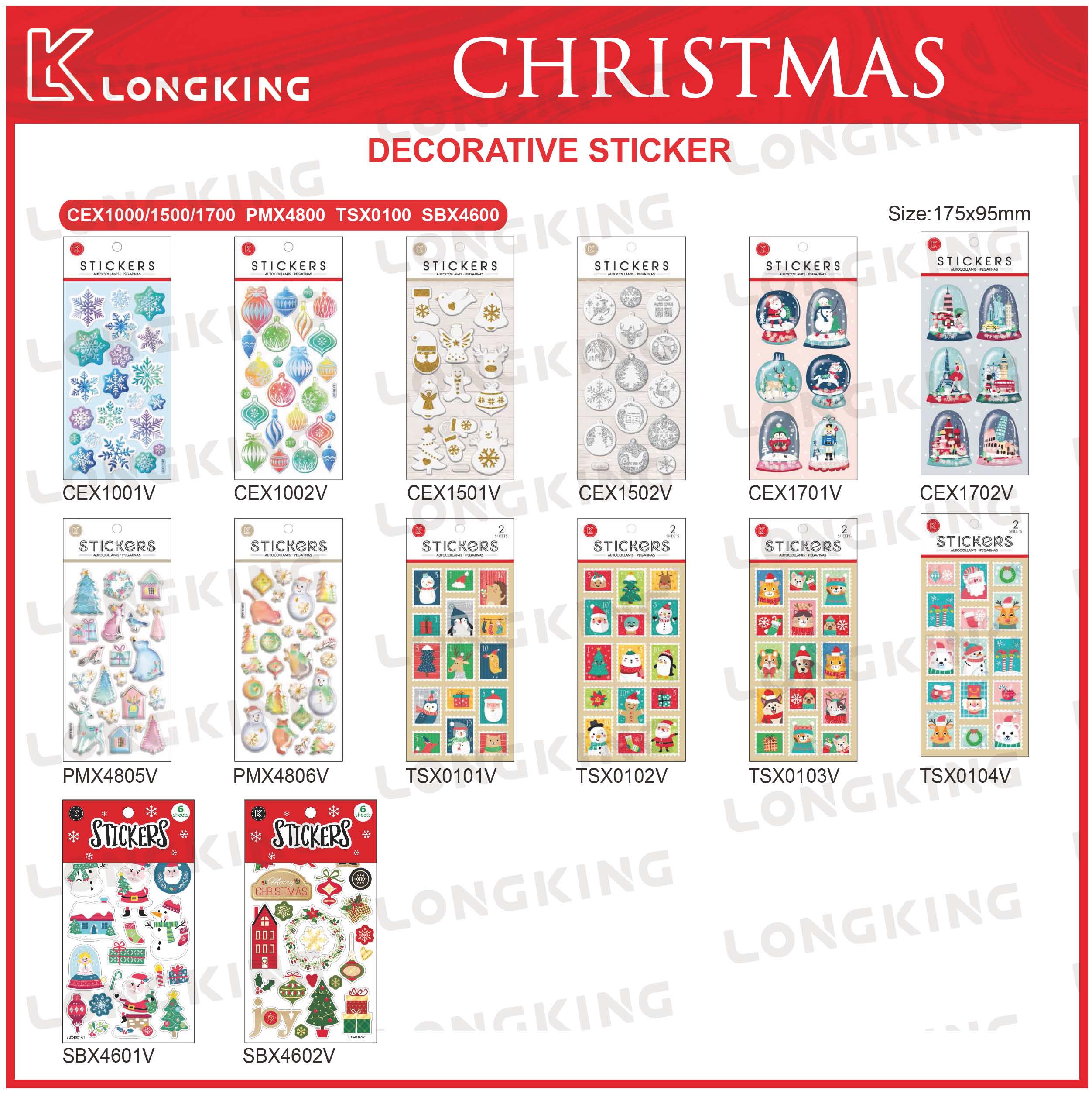 X'MAS Decorative Stickers
