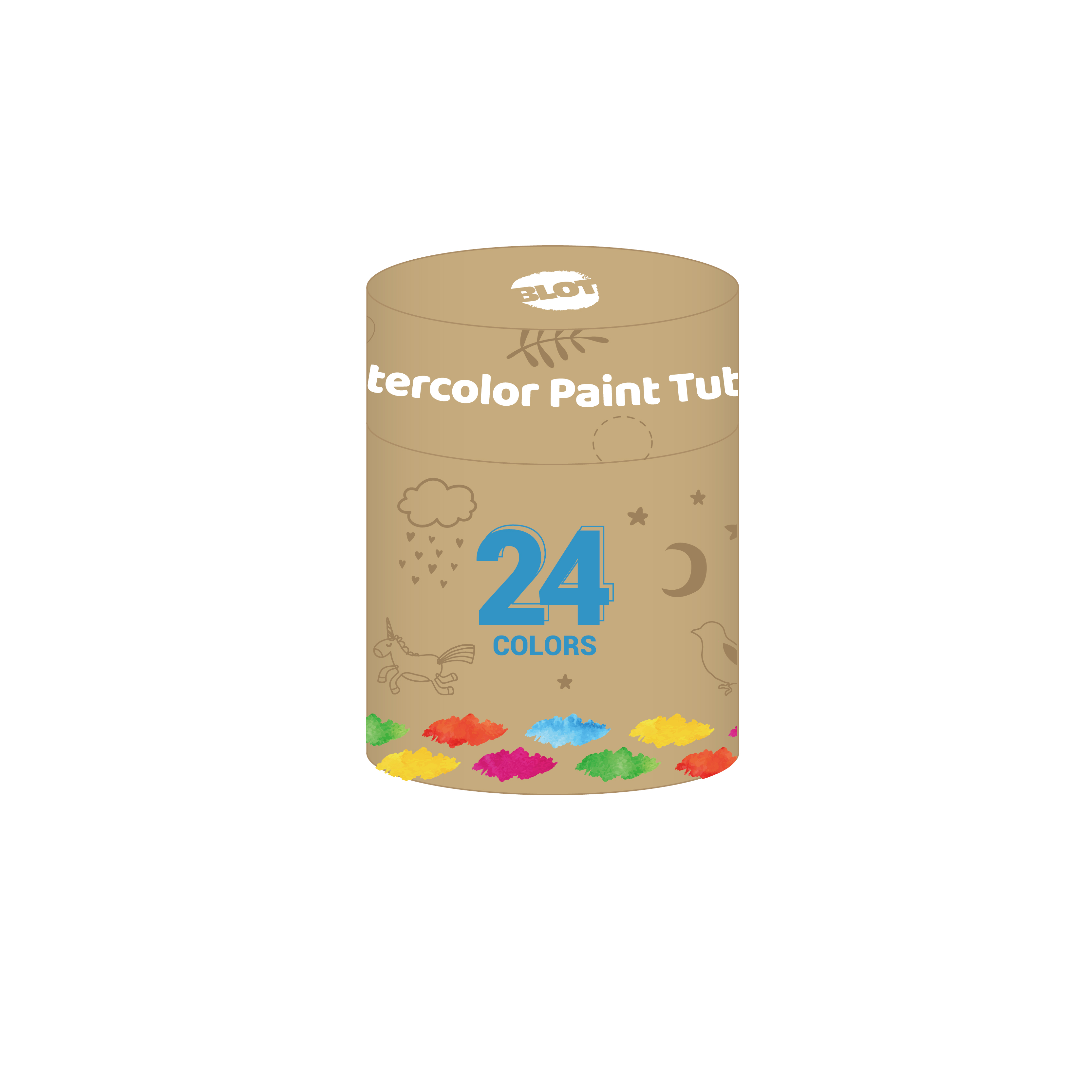 12ML Watercolor Paint Tube Set 24 colors
