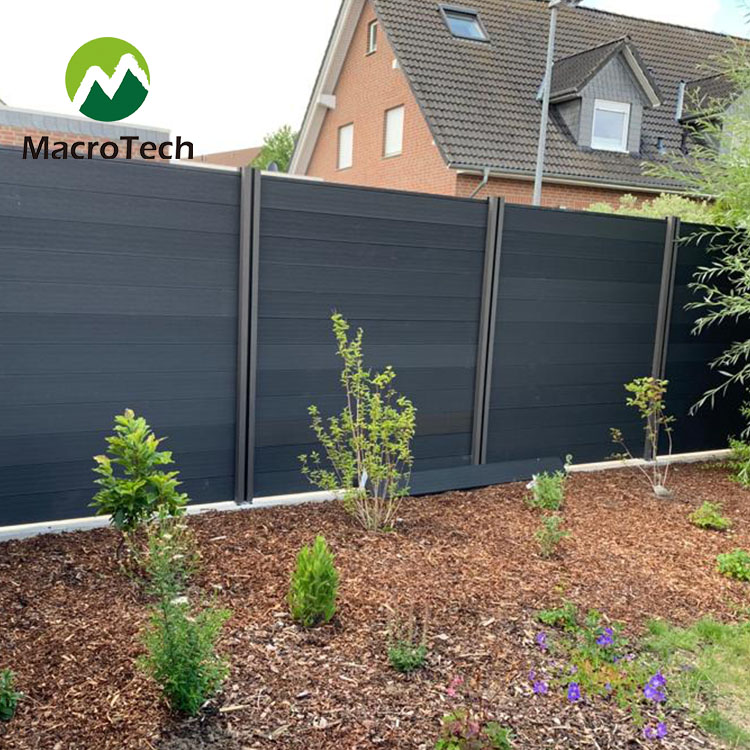 160x20mm gray outdoor fence WPC coextruded fence