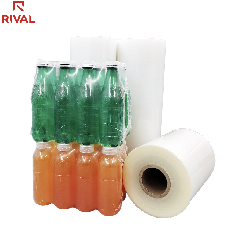 Transparent plastic mineral water wrap HDPE Mlldpe LDPE PE Shrink Film for beverage bottle cans