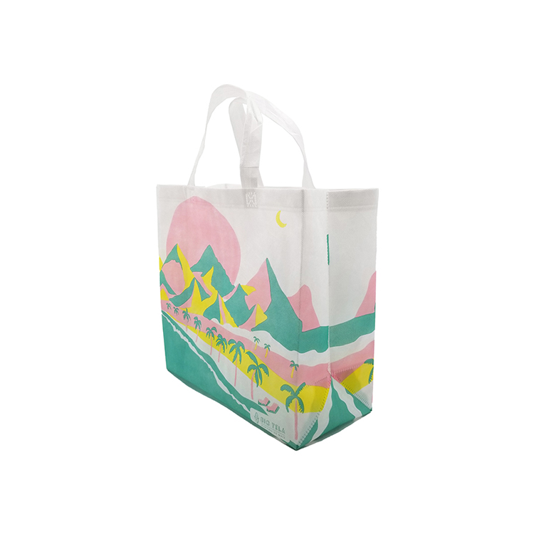 Custom Logo Folding Bag PLA Customized Packing Pattern Polylactic Acid Shopping Bags