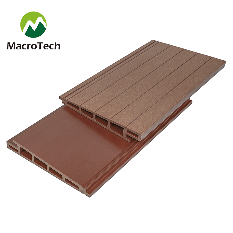 177x28mm plastic wood redwood color decorative composite wall panel