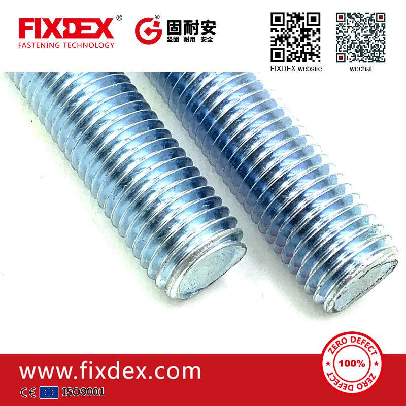 M12 plated zinc full threaded rod