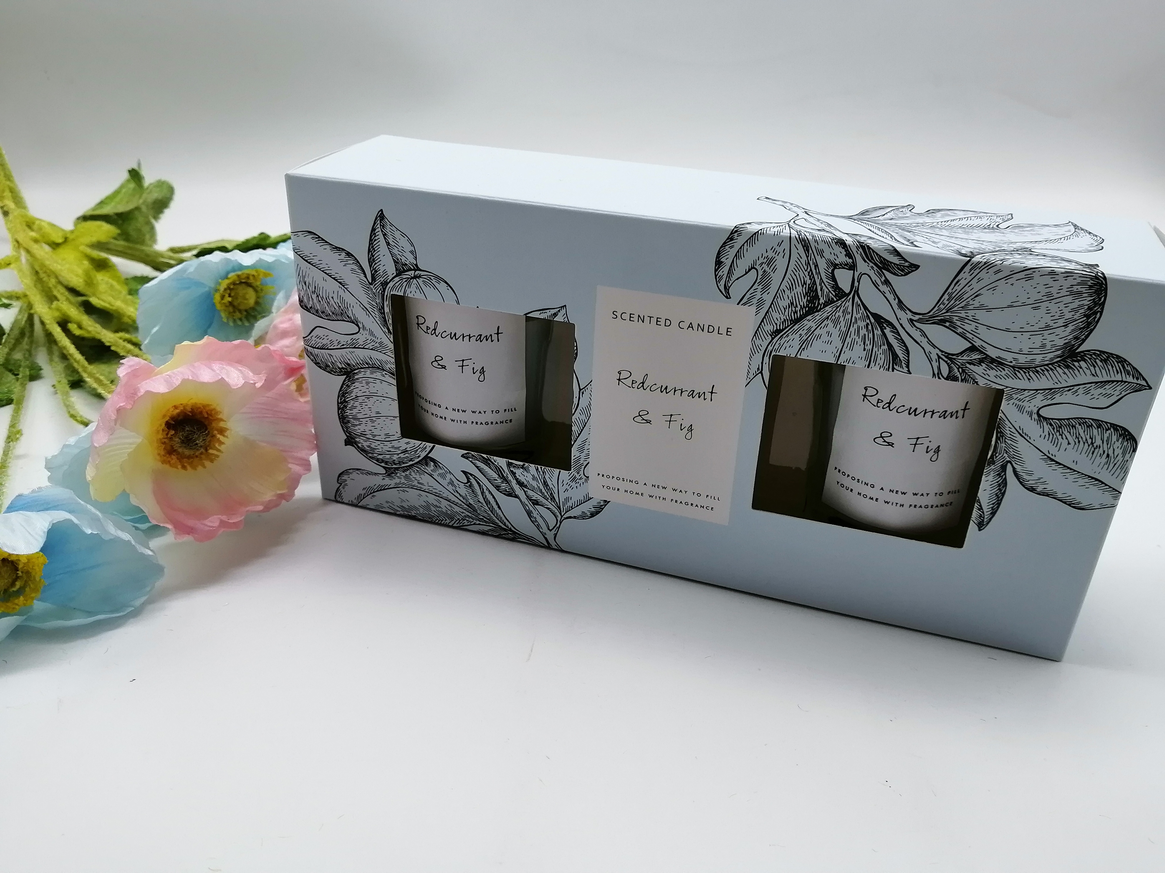 Private Label Customized Aroma Soy Wax Scented Candles SET with different scents