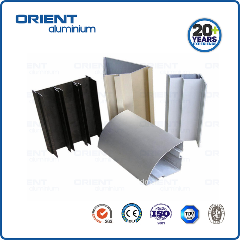 Thermal break glass curtain wall profiles