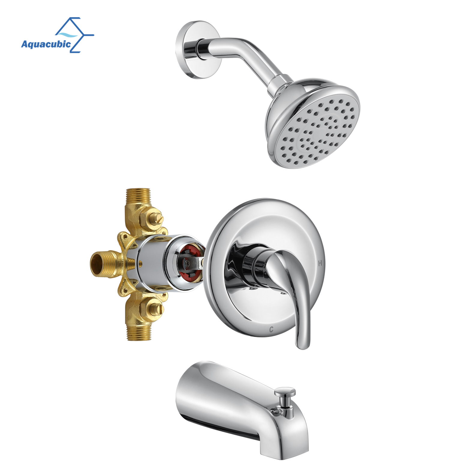 Wall mounted ss connect upc shower faucet sets