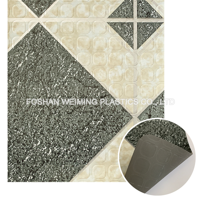 Home Decor Marble Design PVC Carpet Flooring With Embossed