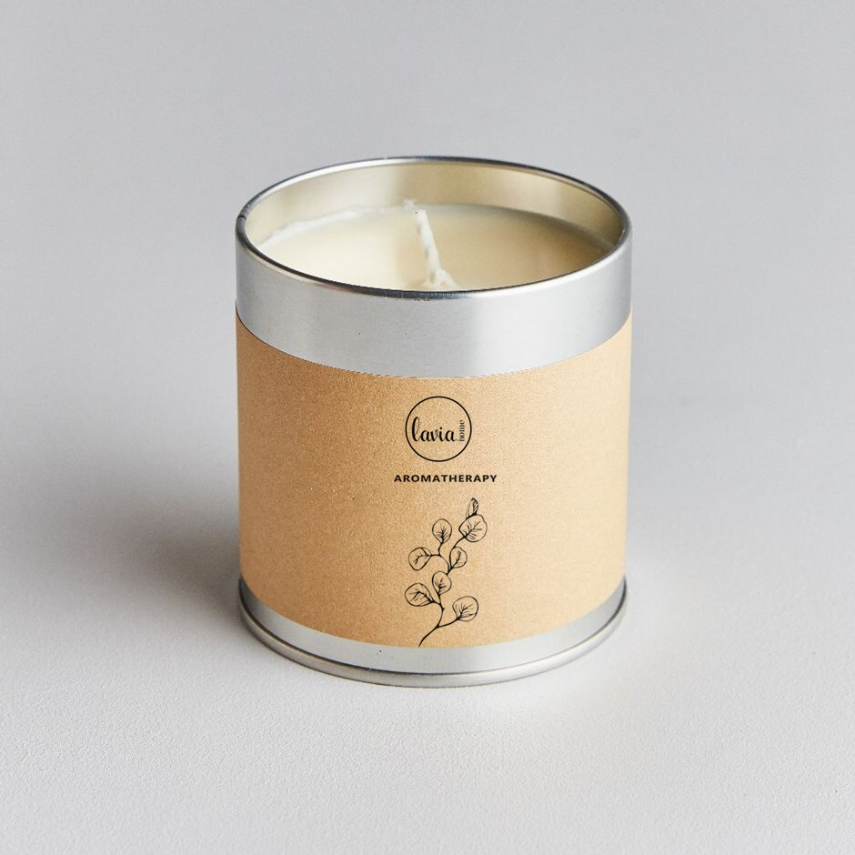 Soy Wax Tin jar Scented Candles Private Label Customized Aroma