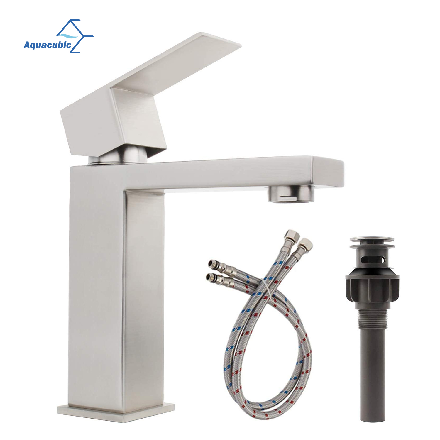 Wholesale Stainless Steel / Brass CUPC CE Certified Single Hole Wash Basin Vanity Bathroom Water Tap