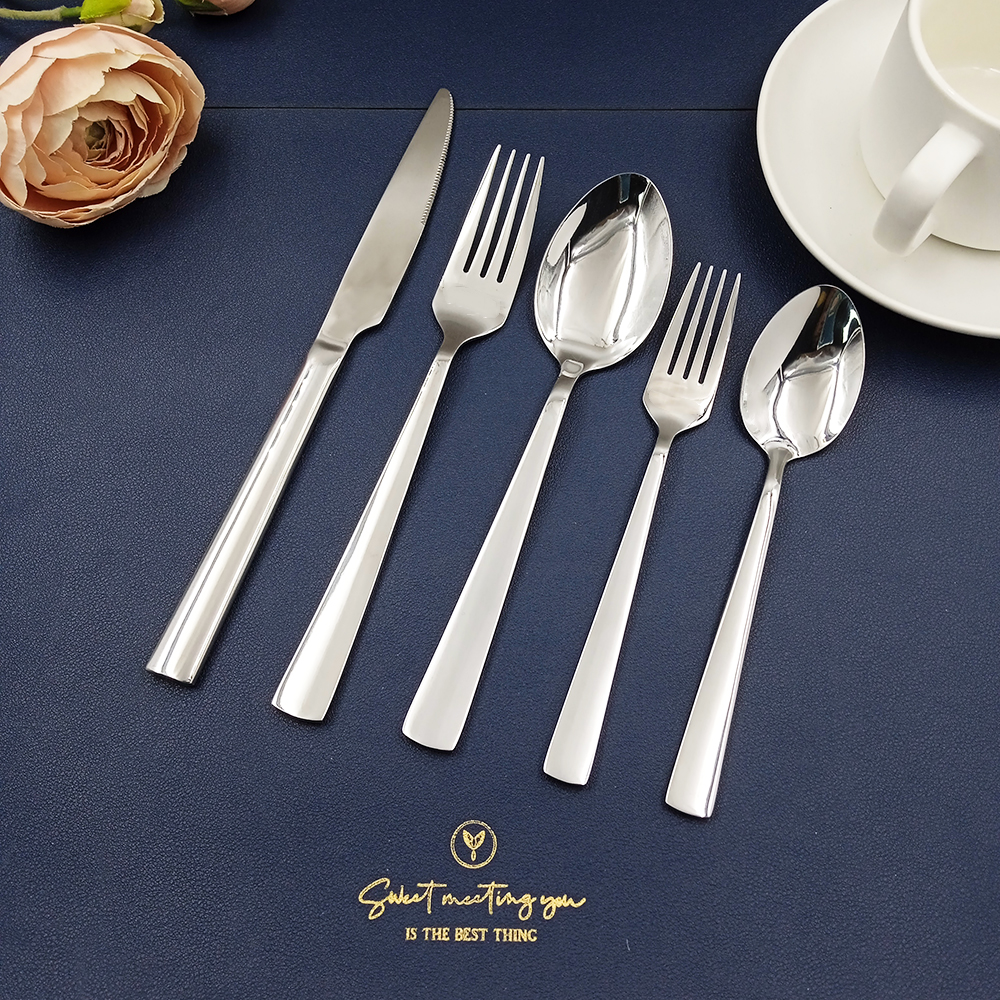 13/0 18/0 18/8 stainless steel tableware set 24 pieces heavy cutlery