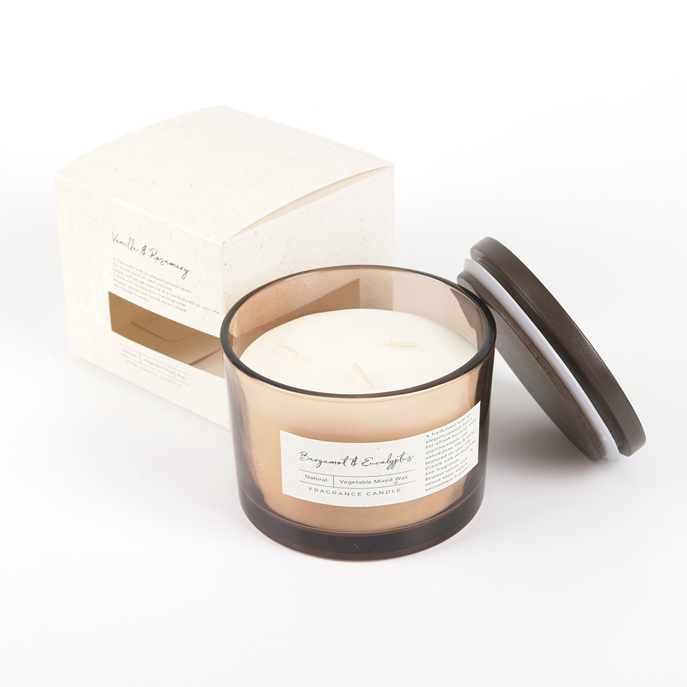 11*8cm 3 cotton wick soy wax scented candles