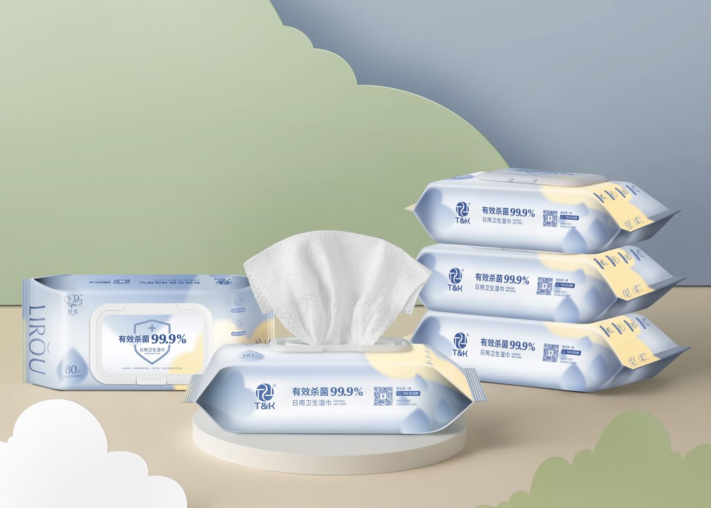 Disinfecting Wet Wipe BZ2101 (200 x 180mm) is meets the requirements of GB/T 27728, WS 575 (80 PCS)