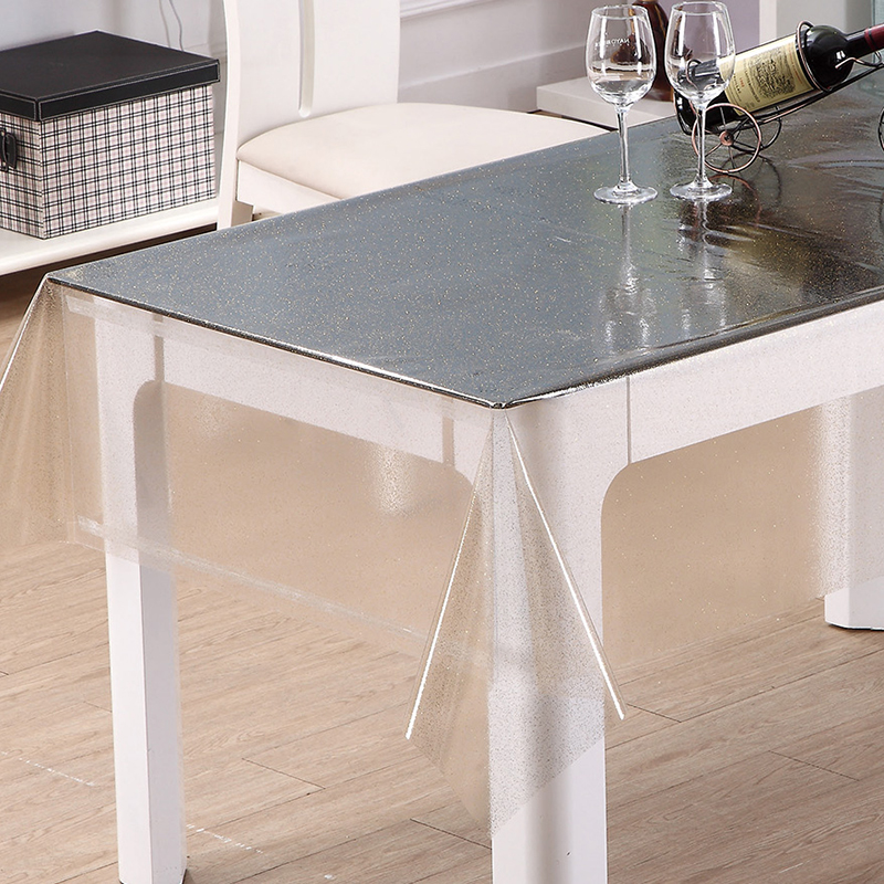 Gold /Silver Glitter PVC Table Cloth