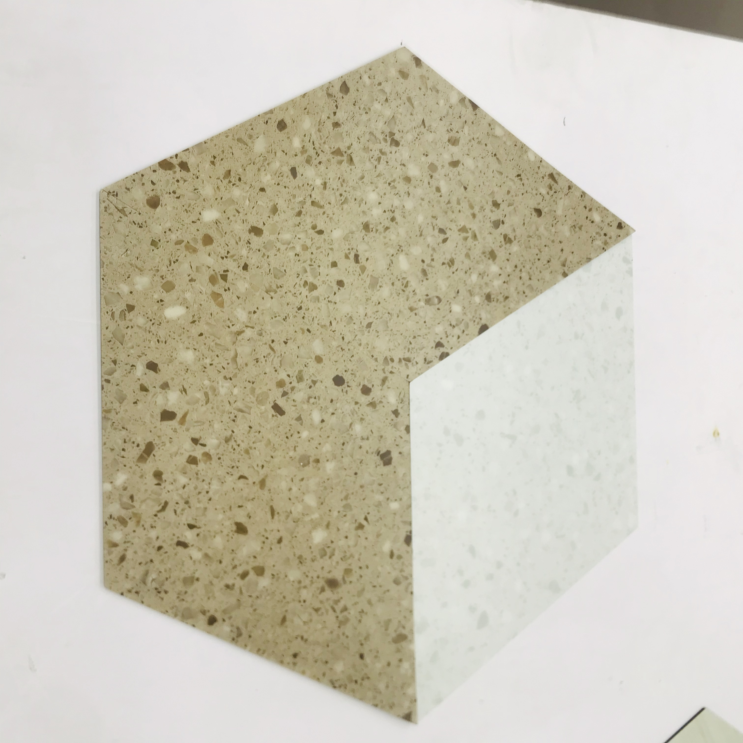 Customized Hexagon 12mil Flooring Brands Durable Plastic Floating Flooring