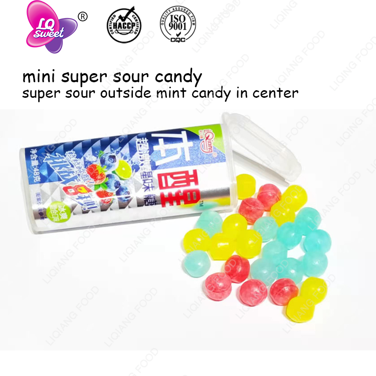 48g mixed mini fruit super sour hard candy