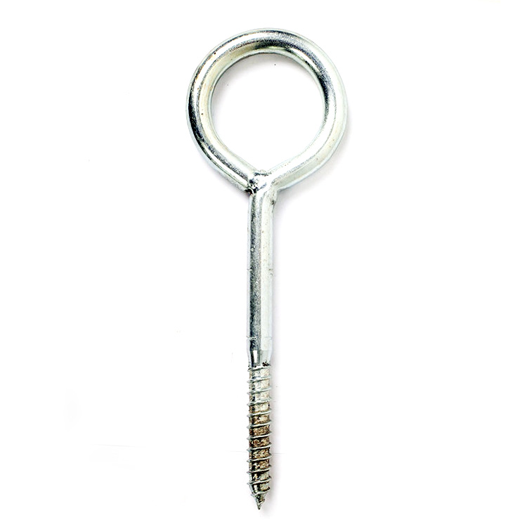 Screw Eye Bolt Eye Dia 51mm White Zinc Plated