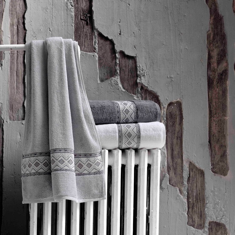 Jacquard Popular Designs Solid Color Cotton Bath Towel