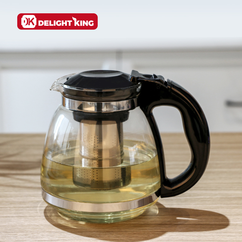 Eco-friendly clear glass tea pot tea maker glass kettle