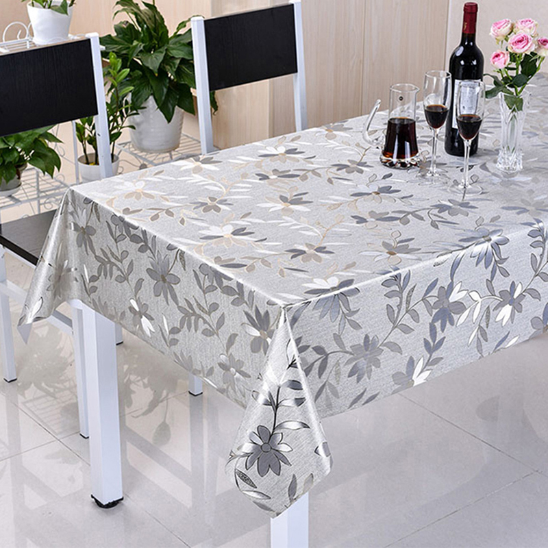 Brushed Metallic Table Cloth with backing series