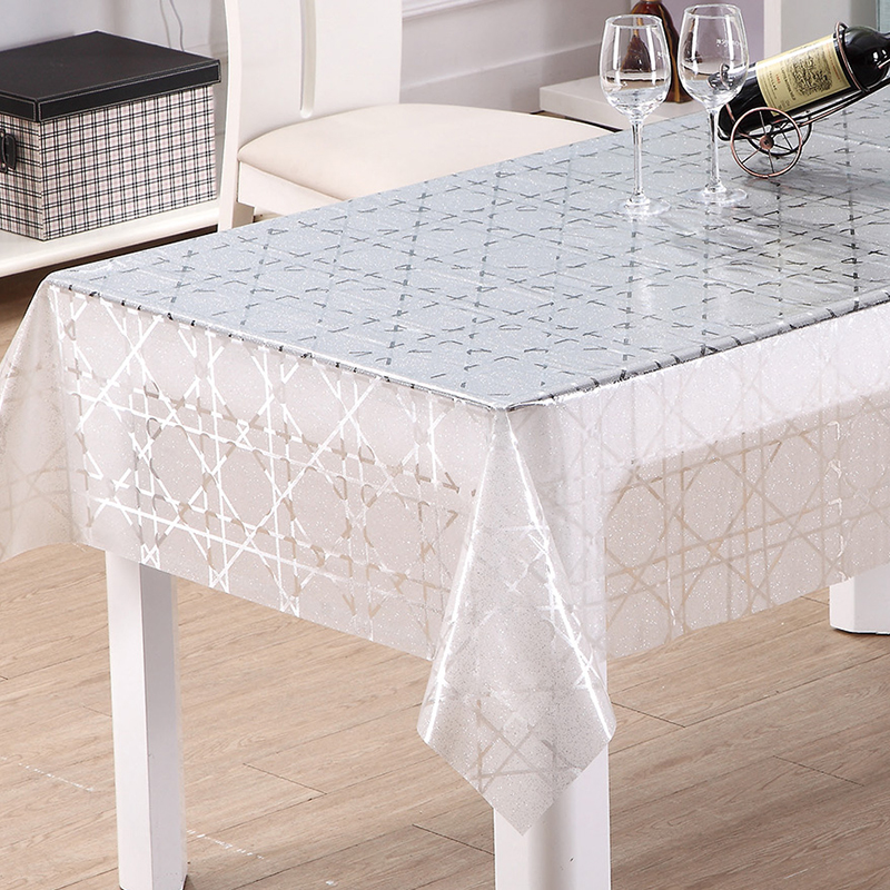 Gold /Silver Glitter PVC Table Cloth