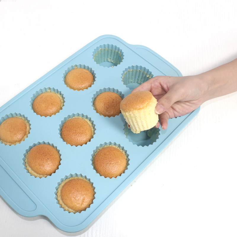 KASU HP002 Silicone Baking Mold Muffin Cake Maker Tray Pan