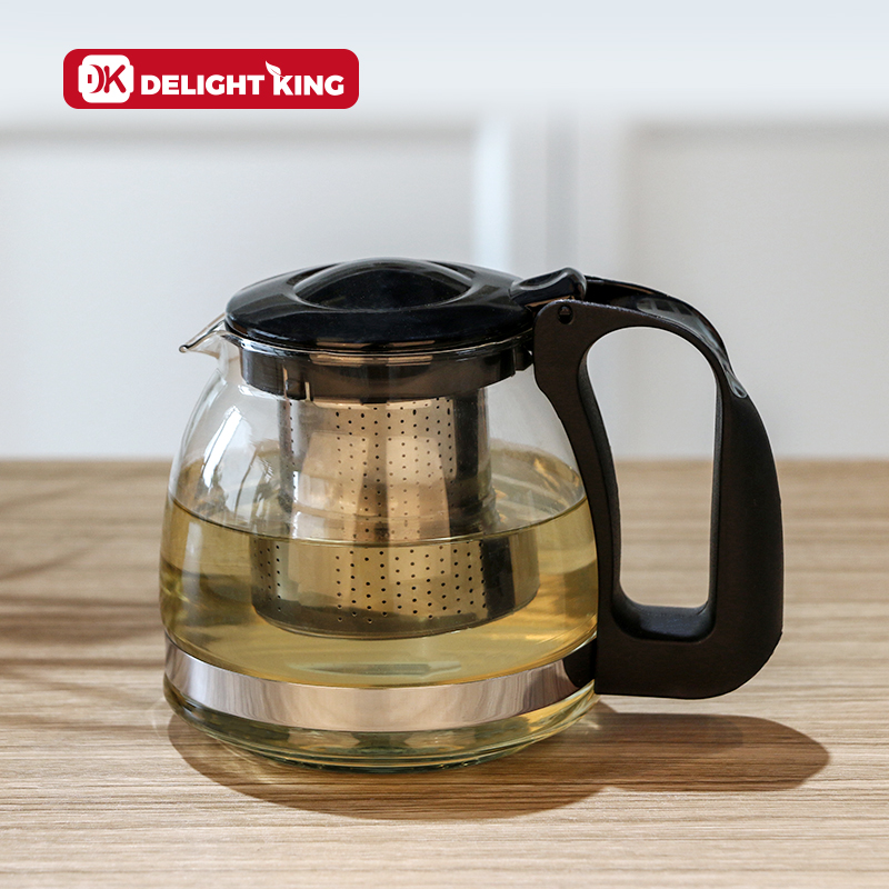 Eco-friendly clear glass tea pot tea maker glass kettle